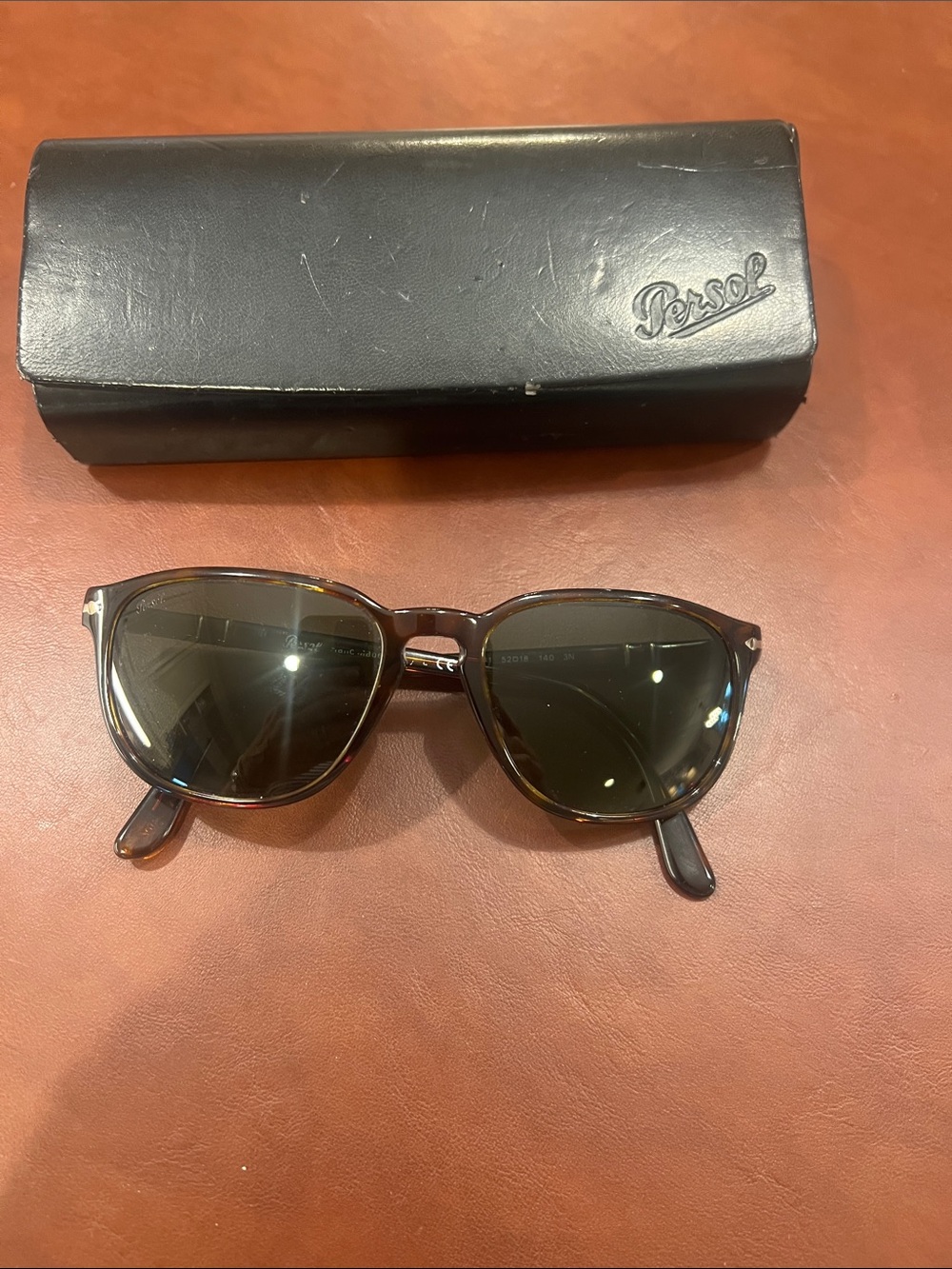 Persol Brown Tortoiseshell Frame Sunglasses with Black Lenses - PO3019-S 24/31